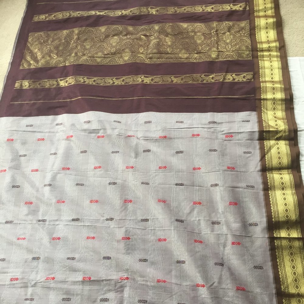 NEW Sari with Zari work